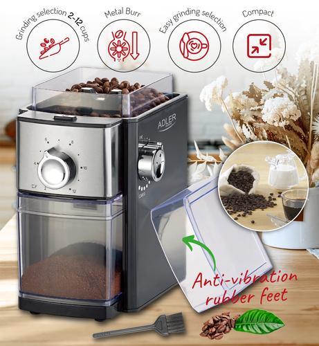 Produktbild Adler AD 4448 coffee grinder Black