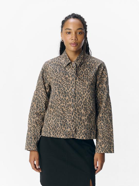 Image du produit Object Veste en jean imprimé léopard (S)