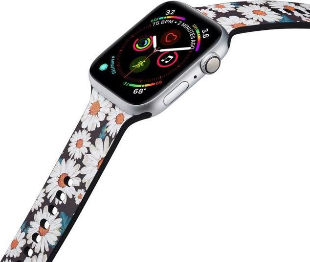 Image du produit MU Style BO Bracelet en silicone avec sujet (45 mm, 44 mm, 42 mm, Silicone)