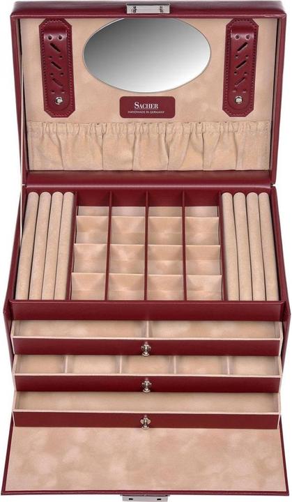 Immagine prodotto Sacher 77.107.015043 - Portagioie Lena nuovo classico in pelle rossa