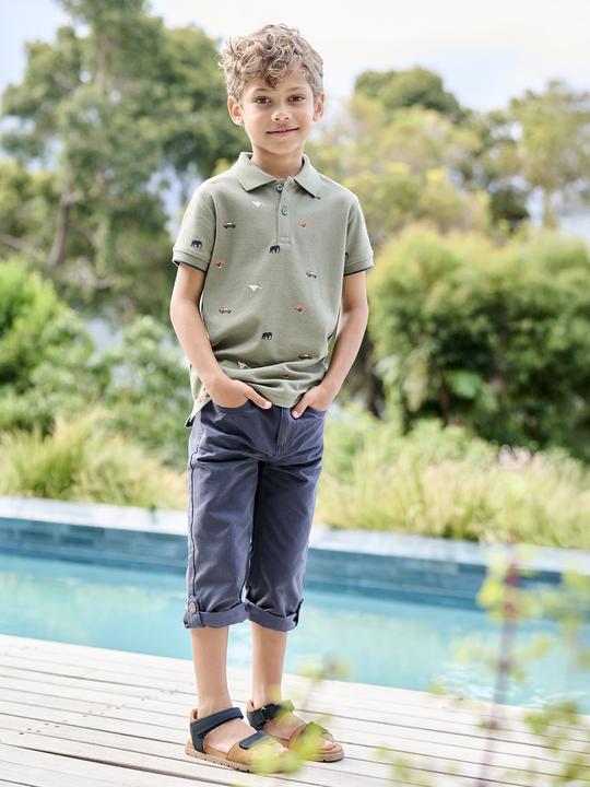 Produktbild Vertbaudet Jungen Poloshirt mit Allover-Print (92)