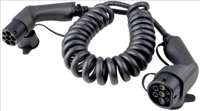 Produktbild EB Troller Ladekabel Elektroauto 5m 3L 11kW 16A Spiral (Typ 2, 11 kW, 16 A, 5 m)