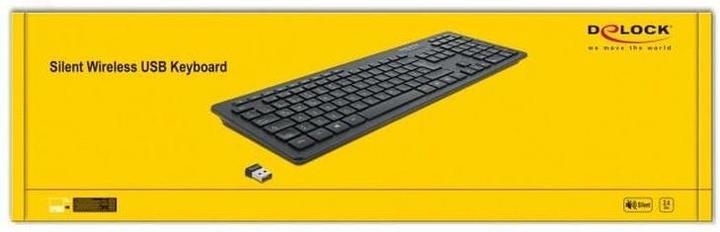 Image du produit Delock Clavier sans fil 12004 sans fil silencieux (DE, Sans fil)