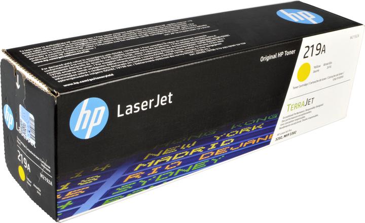 Actual product image HP 219A Yellow Original LaserJet Toner Cartridge, 1200 pages, Yellow, 1 pc(s) (Y)