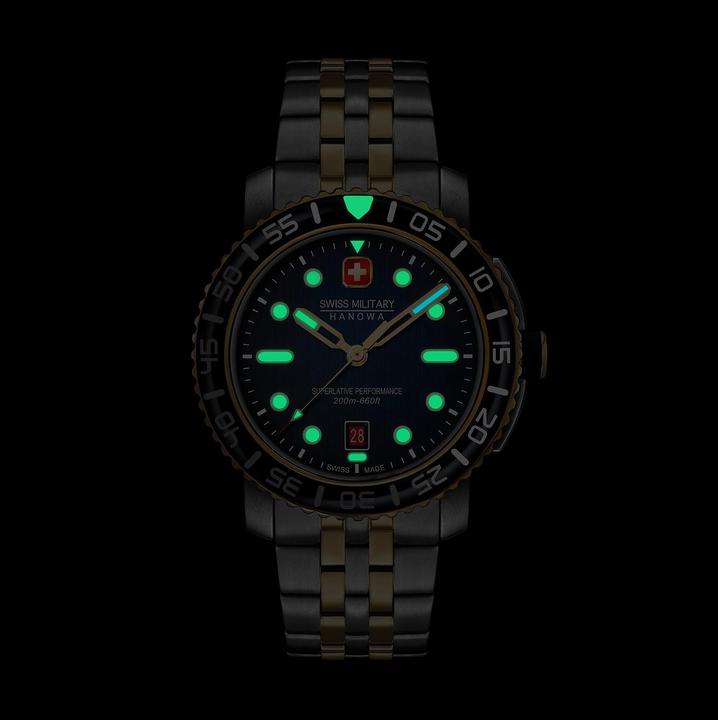 Actual product image Swiss Military Hanowa Herrenuhr (Diving watch, 44 mm)