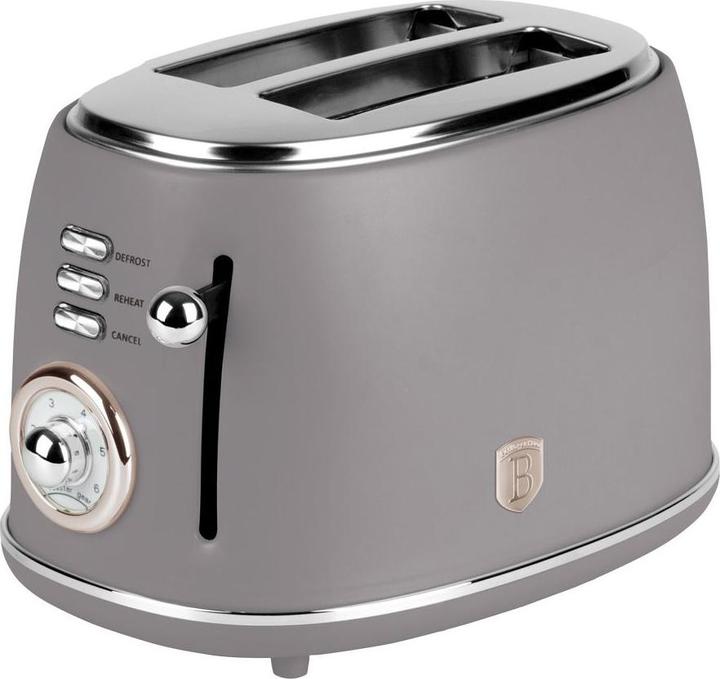 Immagine prodotto BerlingerHaus Tostapane di design con 6 livelli di tostatura, color tortora