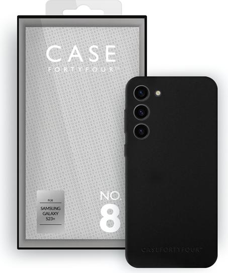 Immagine prodotto Case FortyFour Custodia in silicone liquido n. 8 nera (Samsung Galaxy S23+)