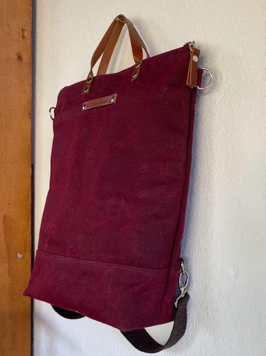 Produktbild Only-Bags.Store Waxed Canvas Backpack - Convertible Backpack, Wickelrucksack, A3 Waxed Canvas Bag, Rucksack, Multi
