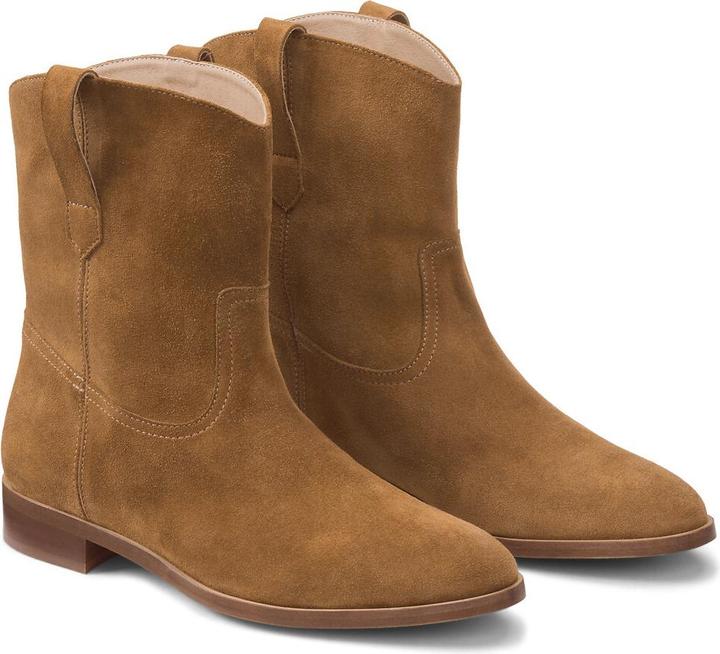 Produktbild La Redoute Collections Flache Boots aus Veloursleder (37)