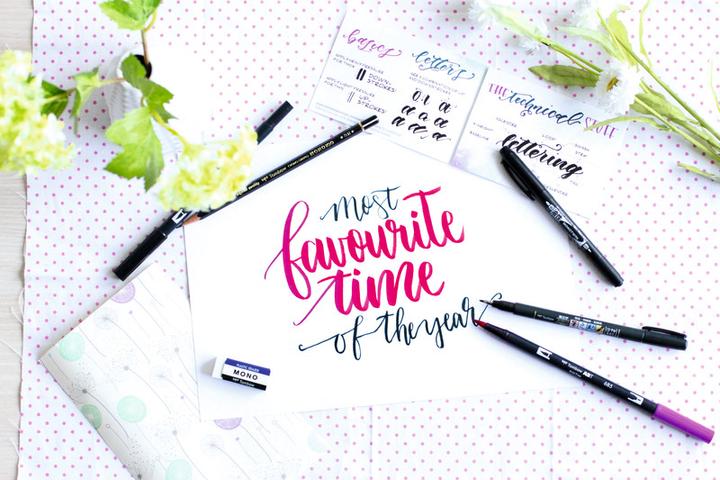 Actual product image Tombow Lettering-Set Advanced (Multicoloured, 10 x)
