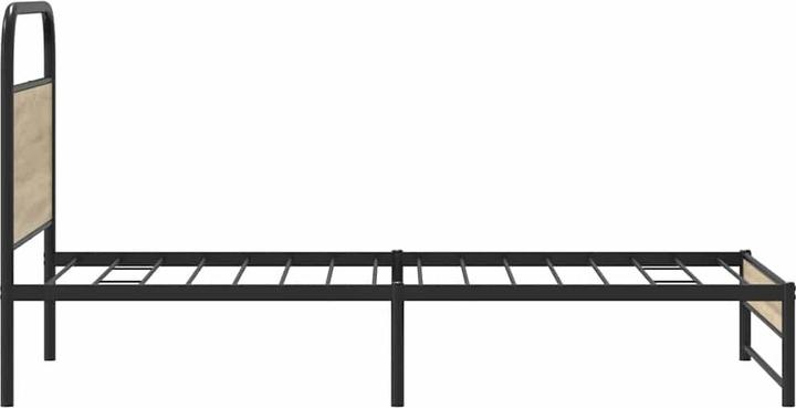 Image du produit VidaXL Cadre de lit sans matelas 90x200 cm chêne fumé bois composite (90 x 200 cm)
