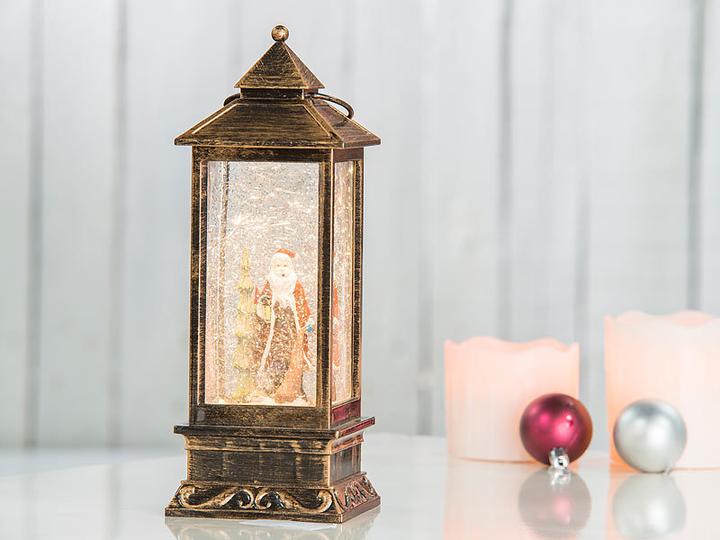 Immagine prodotto Infactory Lanterna LED con turbinio di neve e deco Babbo Natale (1 x)