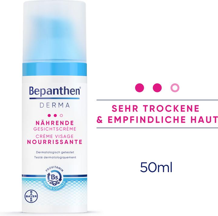 Image du produit Bepanthen Derma Crème visage nourrissante (50 ml, Crème de jour)