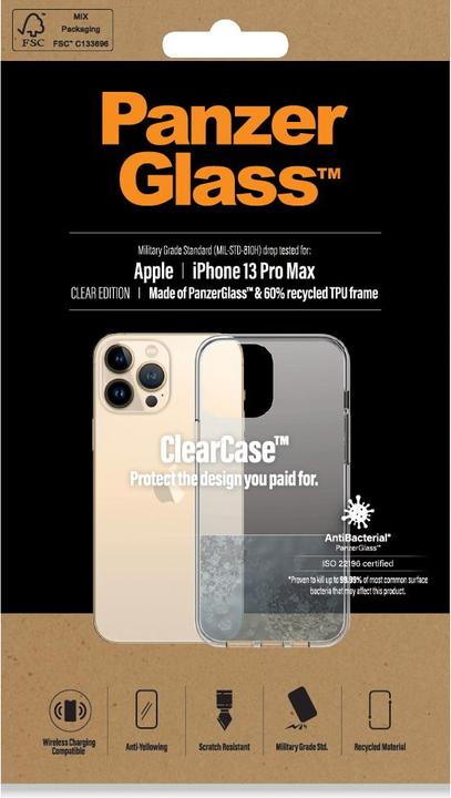 Produktbild PanzerGlass 0314 Handy-Schutzhülle Transparent (Apple iPhone 13 Pro Max)