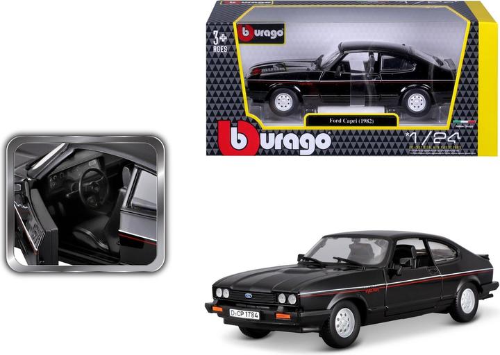 Produktbild Bburago Ford Capri 1600 GT 1/24 schwarz