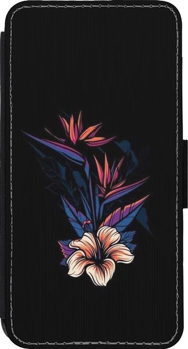 Actual product image PhoneLook Coque Wallet noir Dark Flowers (Apple iPhone 13 Pro)