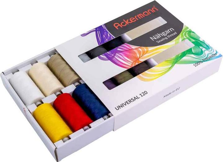 Actual product image Sewing thread in 12 colours (1000 m)