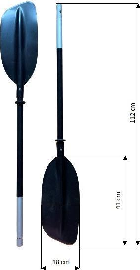 Produktbild Pure Pure4fun Kayak aluminium Paddle 220 cm (220 cm, 2-piece)