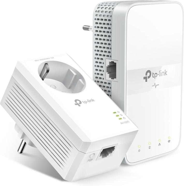 Immagine prodotto TP-Link AV1000 Kit Wi-Fi Powerline ac passante Gigabit TL-WPA7617 KIT con TL-PA7017P 10 (1200 Mbit/s)
