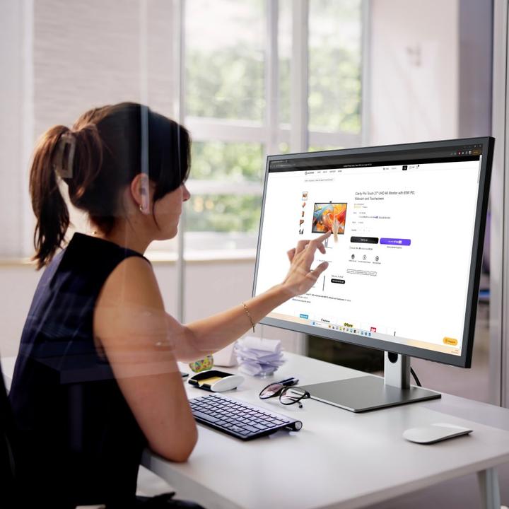 Actual product image Alogic Clarity Max 32 inch 4K Touch with Web Cam (3840 x 2160 Pixels, 32")