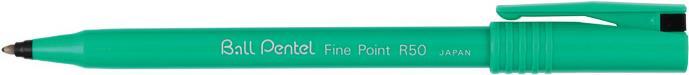 Actual product image Pentel Ball R50 (Green, 1 x)