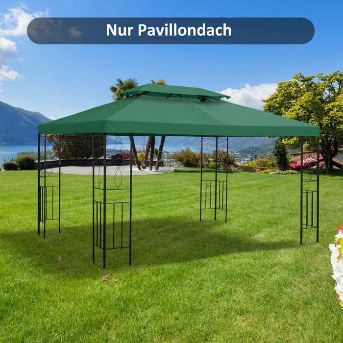 Image du produit Swisshandel24 Toit de remplacement pour pavillon métallique Pavillon de jardin Tente de réception Tente de jardin (1200 cm, 300 cm)