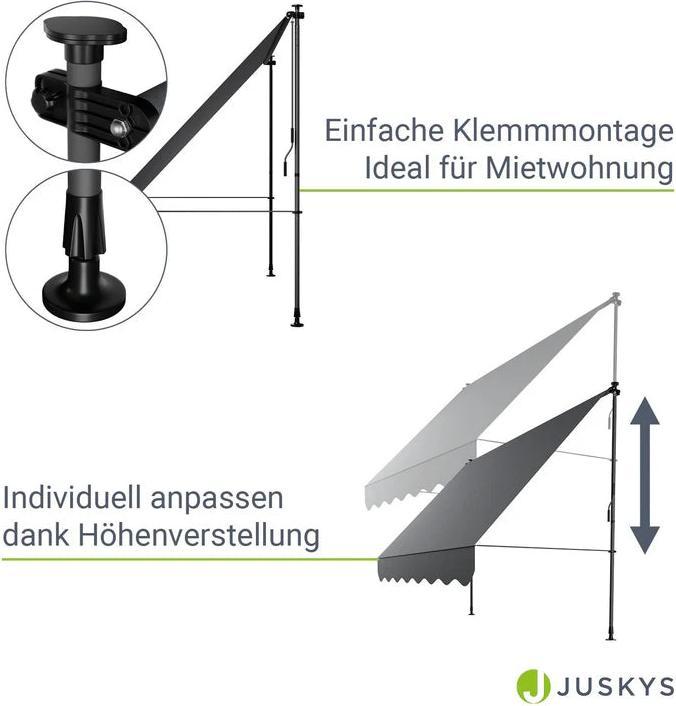 Image du produit Juskys Klemmmarkise Kapstadt (2.50 m)