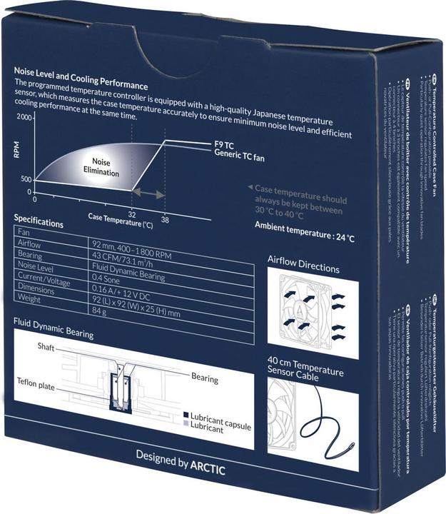 Image du produit Arctic F9 Ventilateur TC (92 mm, 1 x)