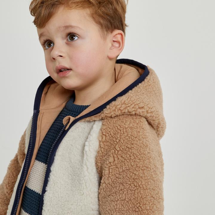 Actual product image La Redoute Collections Teddy fleece hooded jacket (102)