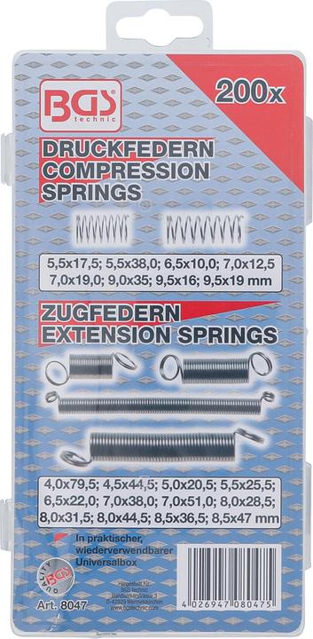 Actual product image BGS Range of springs