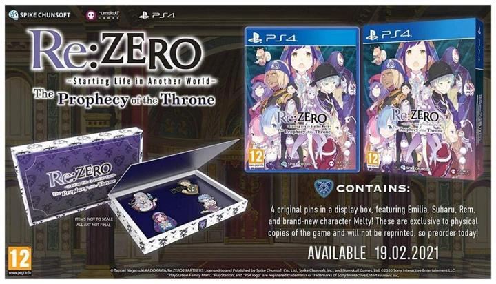 Actual product image Spike Chunsoft Re:ZERO - Starting Life in Another World: The Prophecy of the Throne (PS4, EN)