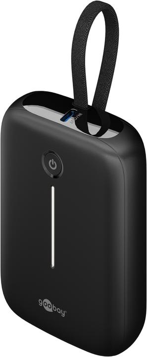 Immagine prodotto Goobay Powerbank 10.000 mAh mit integriertem USB-C-Kabel (10000 mAh, 15 W)