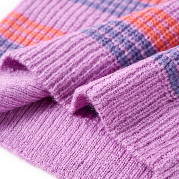 Immagine prodotto VidaXL Maglione da bambino a righe lavorato a maglia viola e rosa (104)