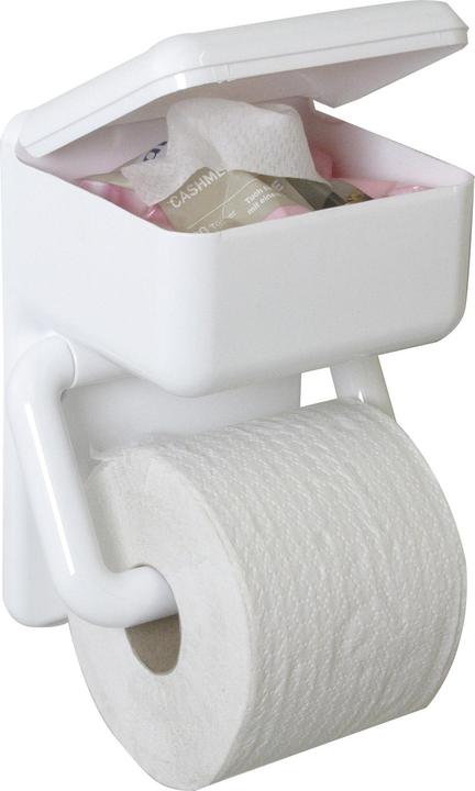 Actual product image Wenko toilet roll holder white (6326)