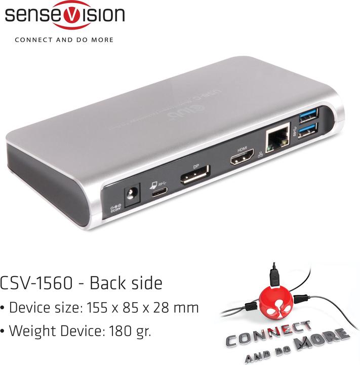 Produktbild Club 3D USB Typ C MST Dock mit Ladefunktion (USB-A, 1 Ports)