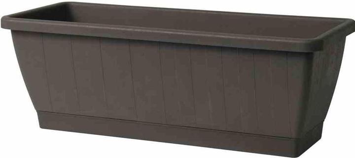 Euro3plast Pflanzkasten Greener KEZAR, eckig, 80x20x18cm, aus recycelter Kunststoff in anthrazit (19 cm)