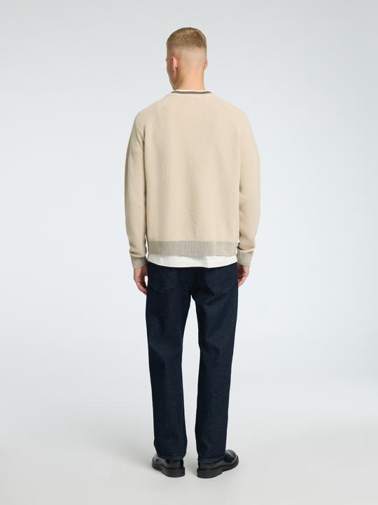 Actual product image Selected Homme 100% cotton jumper with round neckline (L)