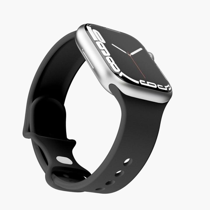 Actual product image Vonmählen Silicone Loop Case 2 Band One White 42/44/45/49mm (42 mm, 44 mm, 45 mm, 49 mm, Stainless steel)