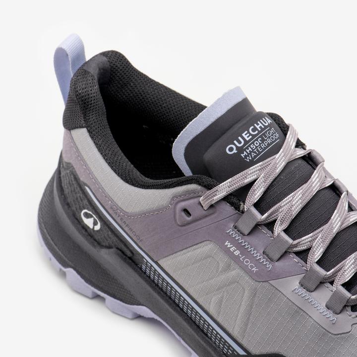 Image du produit Quechua Chaussure de randonnée imperméable femme, MH500 Light gris (39)