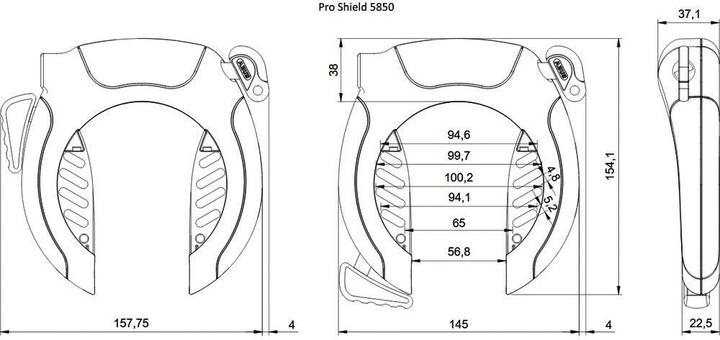 Actual product image Abus Pro Shield 5850 (26 cm)