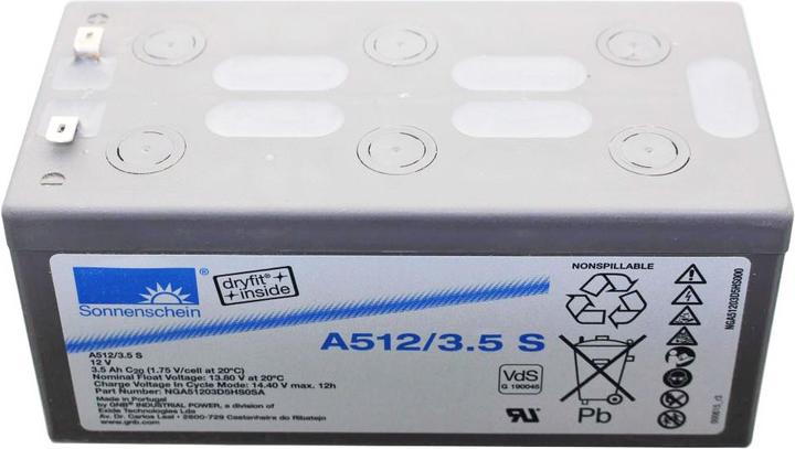 Image du produit Tadiran Batterie Dryfit A512/3.5S, VdS-Nr. G190045 (12 V, 3.50 Ah)