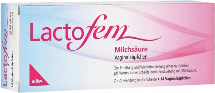 Produktbild Lactofem Milchsäure Vaginalzäpfchen (193.20 ml, Vaginalzäpfchen)