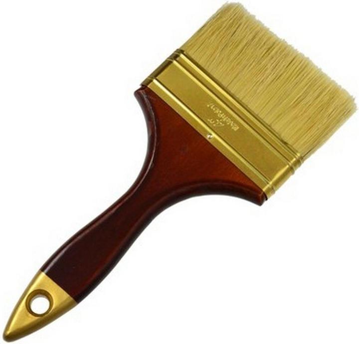 GEKO Flat brush, 100 mm, wooden handle (100 mm)