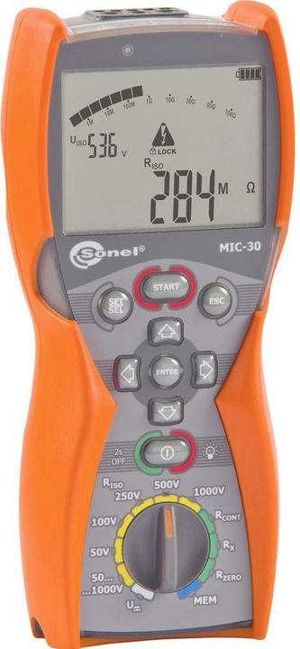 Produktbild Sonel Isolationsmessgerät MIC-30 Kalibriert na (CAT IV 600V)