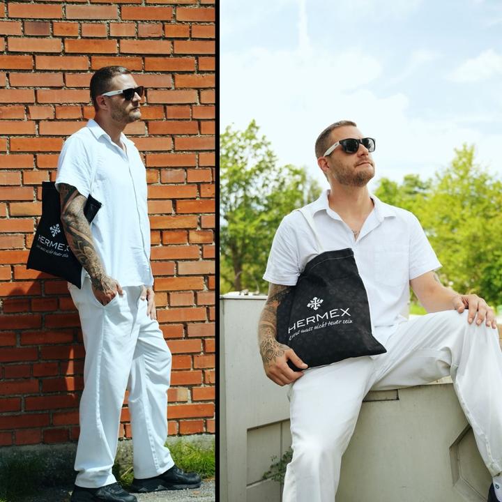Immagine prodotto Hermex Borsa Tote Borsa shopping Borsa a tracolla Borsa di tela Borsa Tote