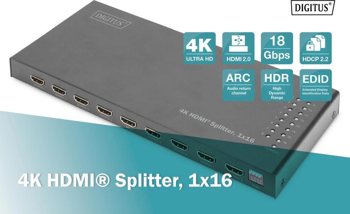 Produktbild Digitus 4K HDMI Splitter, 1x16