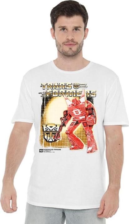 Actual product image Transformers Mens Rodimus Prime Box 40th T-Shirt (L)