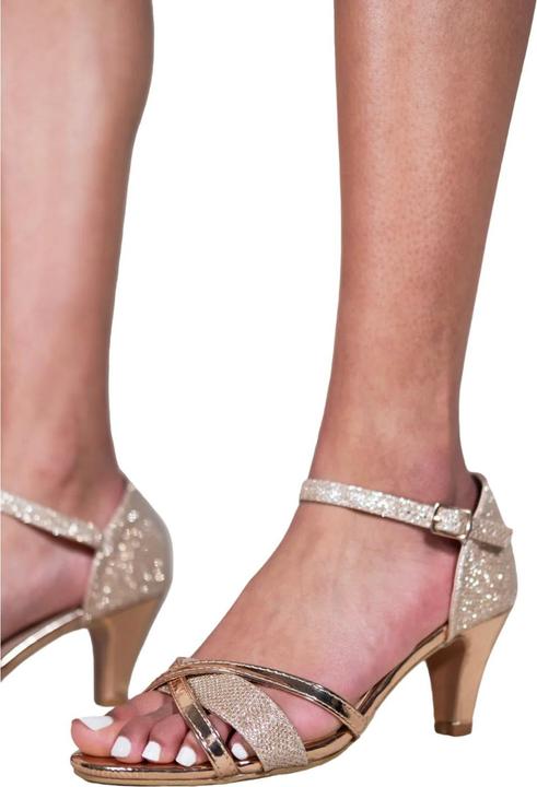 Actual product image Where's That From Womens/Ladies Artemis Faux Leather Mid Heel Sandals (38)