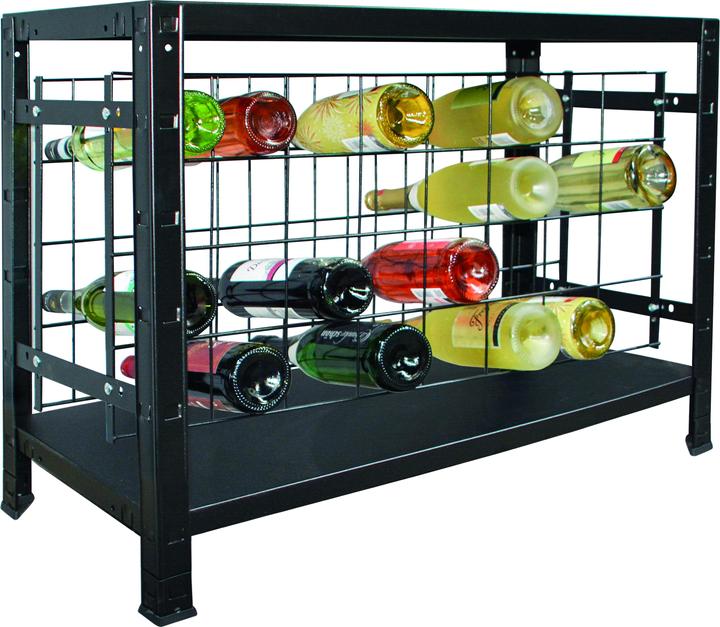 Schulte Regalwelt Wine plug-in system basic rack, 32 bottles