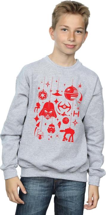 Actual product image Star Wars Boys Christmas Decorations Sweatshirt (128)